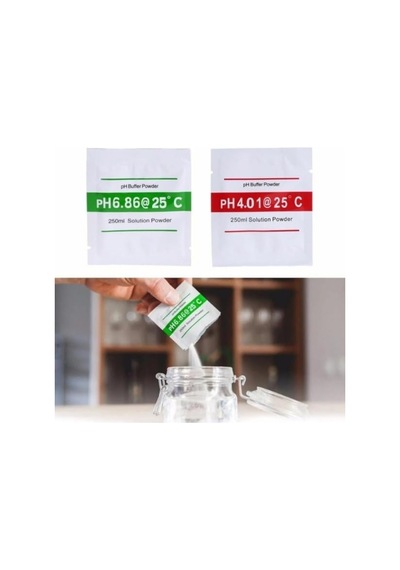 Unichrome 250 Ml Ph Tampon Çözelti Tozu Ph Test Ölçüm Cihazı Tedbir Kalibrasyon 4.01 6.86