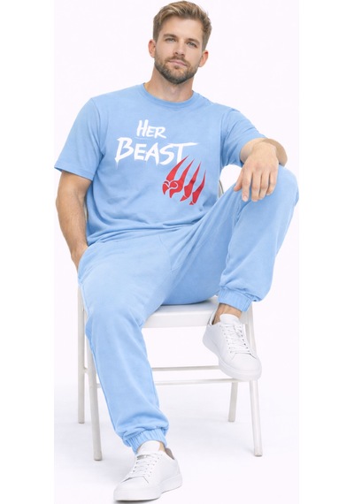 Nevermınd Sevgili Kombini Her Beast His Beauty Oversize Çift Tişört Unisex Partner Couple Kombin Mavi Mavi Nevermınd Sevgili Kombini Her Beast His Beauty Oversize Çift Tişört Unisex Partner Couple Kombin Mavi Mavi