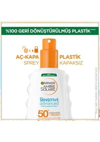 Ambre Solaire Sensitive Advanced Güneş Koruyucu Sprey Gkf50+ 150ml