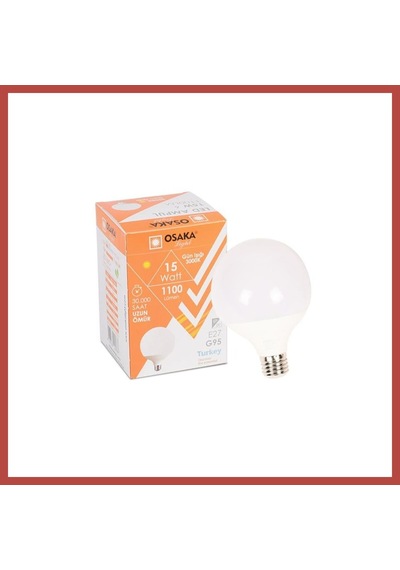 Bezos Ledp015 G95 15w G.ısıgı Glop Led Ampul 1 Adet Erdotıca Standart