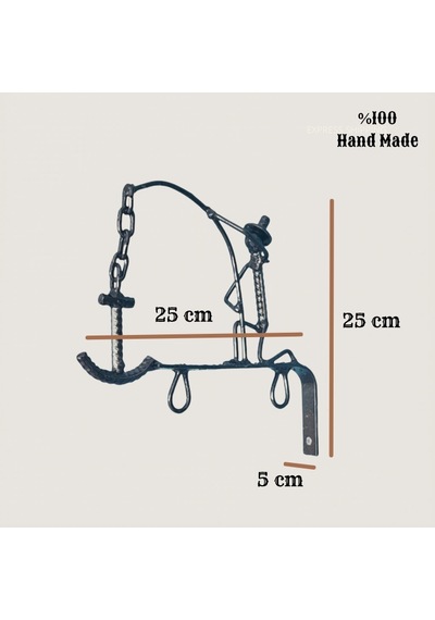 Rustik Tabelalı Dekoratif Fener Askısı Wh008 Altın
