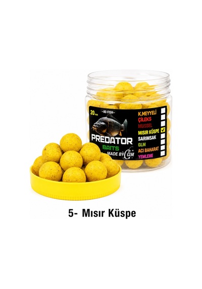Predator Baits Kancalık Boili 300 Gr 20 Mm 5-mısır Küspe
