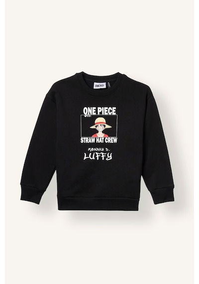 Defacto One Pıece Bisiklet Yaka Baskılı Sweatshirt Erkek Çocuk I3992a826wnbk81 Siyah-bk81