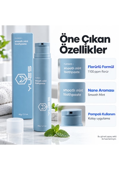 Yues Florürlü Naneli Pompalı Diş Macunu 60 G Gs-009f Beyazlatma