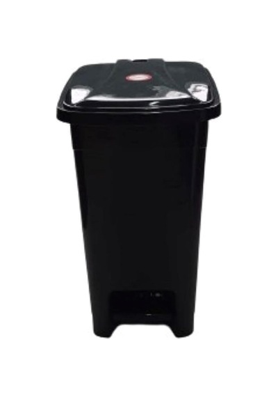 15 Lt Slim Pedallı Plastik Çöp Kovası Siyah, Evf5ds3020