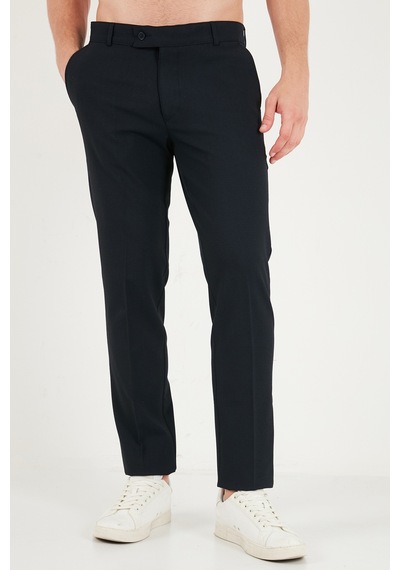 Buratti Normal Bel Regular Fit Düz Paça Pantolon Erkek Pantolon 6843702 Lacivert