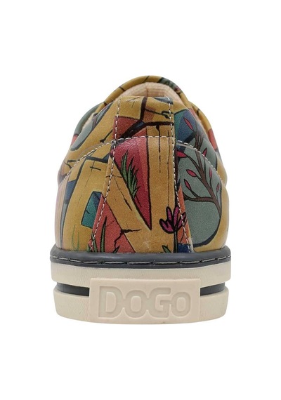 Kadın Vegan Deri Turkuaz Sneakers - Love Tasarım Çok Renkli