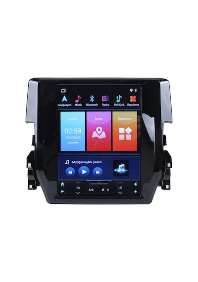 Honda Civic Fc5 2016/2022 Model Tesla 9.7'' İnç Kameralı, Carplay'li 9"