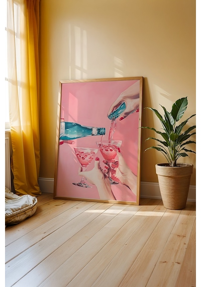 Gurme Mutfağı Temalı Ahşap Çerçeveli Poster Tablo 35 Ahşap 01