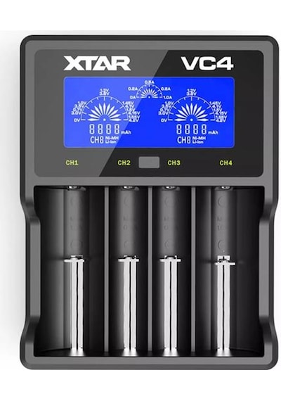 Xtar Vc4 Taşınabilir Lcd Ekranlı Li-ion/ni-mh/ni-cd Pil Şarj Cihazı