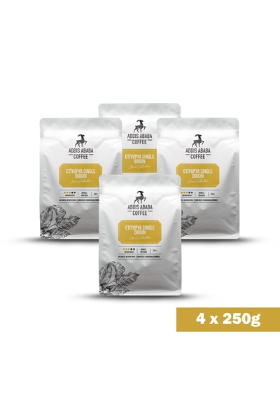 Etiyopya Single Origin Coffee 4 Lü Avantajlı Paket 1.000 Gram Moka Pot