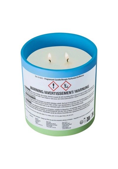 Zippo Odor-masking Candle - Koku Giderici Mum Gin & Herb Mavi