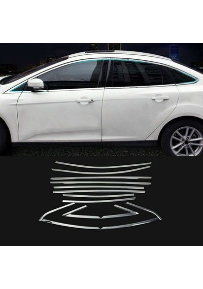 Ford Focus Sd 2011 2018 Cam Çıtası Krom