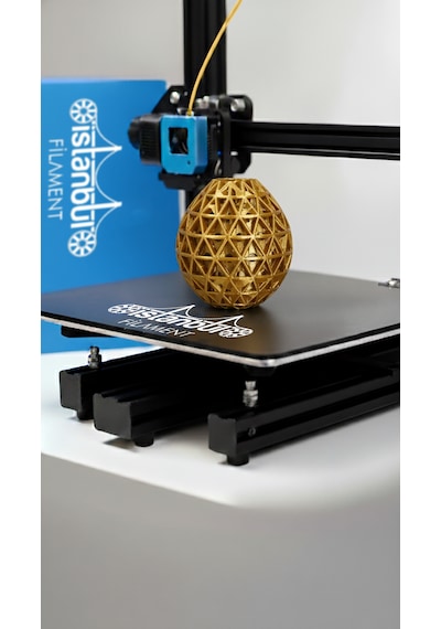İstanbul Filament 3d Baskı Pla Filament Transparan Sarı 1 Kg Ø 1,75mm 0,05 Mm Bambu Lab Uyumludur 1.75mm