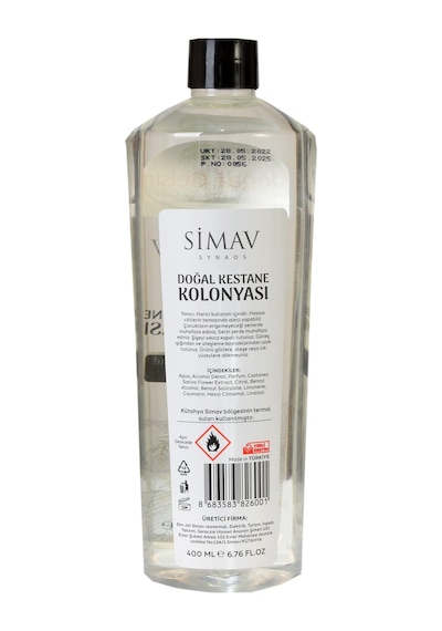 Simav Synaus Kestane Özlü ve Termal Sulu Kolonya 400 ML