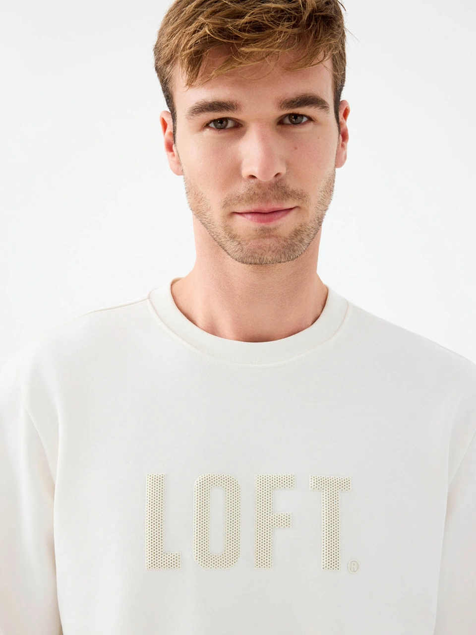 Loft Regular Fit Beyaz Erkek Sweatshirt Lf2041537 Beyaz