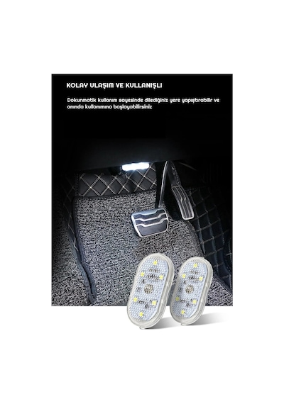 Hubstein Dokunmatik Sensörlü Mini 6 Led Lamba Usb Şarj Edilebilir