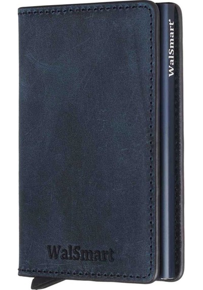 Walsmart Slim Crazy Akıllı Mekanizmalı Cüzdan Hakiki Deri