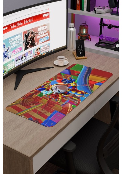 Tadc Amazing Digital Circus Dikişli Kauçuk Oyuncu Mousepad V5 - 70x30 Xl Gaming Mouse Pad