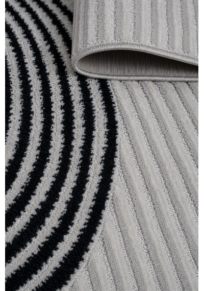Arma Serisi Multi Gri Geometrik Desenli Modern Halı Mc 402 Çok Renkli