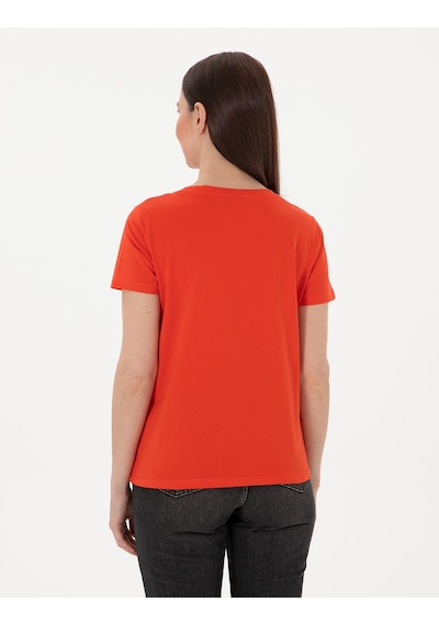 Pierre Cardin Kadın Kırmızı Tişört 50305749-vr030 Kırmızı