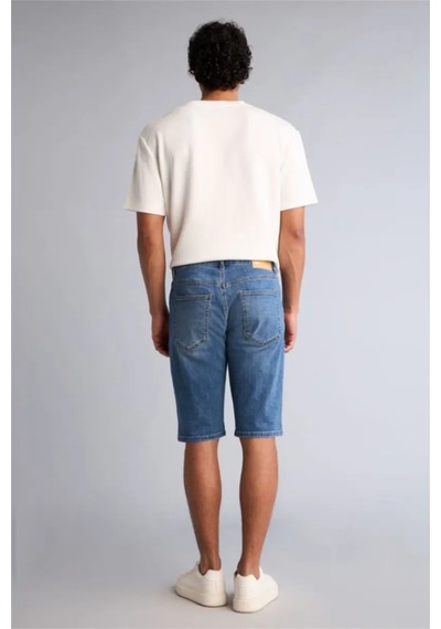 Defacto Regular Fıt Bermuda Jean Şort G8661ax26smnm28 Mavi-nm28