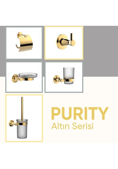 Serel Purity Halka Havluluk Havlu Askısı Altın Gold- Paslanmaz 140113005A Altın