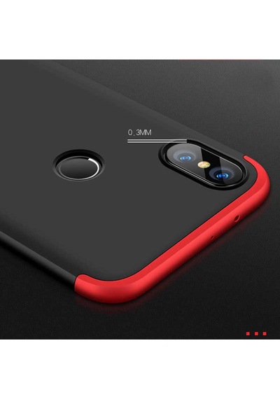 Xiaomi Redmi Note 5 Pro Kılıf Zore Ays Kapak Kırmızı