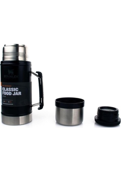Stanley Classic Legendary Vakumlu Çelik Yemek Termosu, Mat Siyah, Çok Renkli