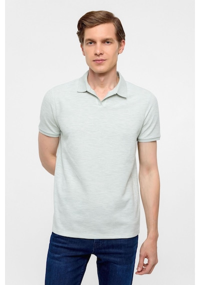 Süvari Haki Regular Armürlü Polo Yaka Tişört-38592 Haki