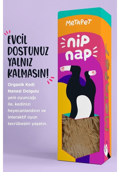 Metapet Catnipli Peluş Kedi Oyuncağı Organik Kedi Nanesi Oyuncakları