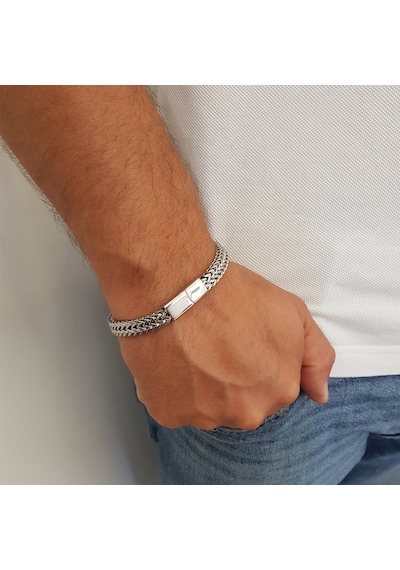 Chavin 8 Mm. 21 Cm. Gri Çelik Erkek Bileklik Ep06By Gümüş Chavin 8 Mm. 21 Cm. Gri Çelik Erkek Bileklik Ep06By Gümüş