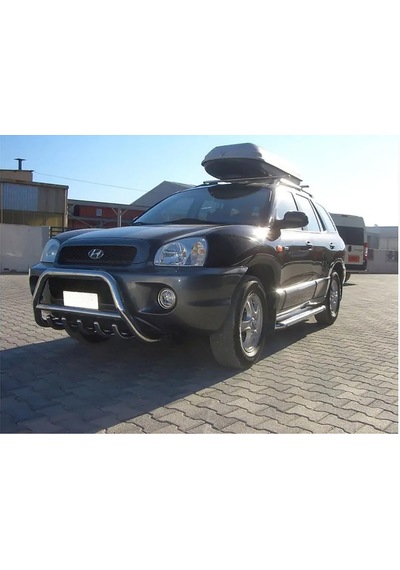 Hyundaı Santa Fe 2000-2005 Ön Koruma- Karterli - Ara Borulu - 60ø- Bream A