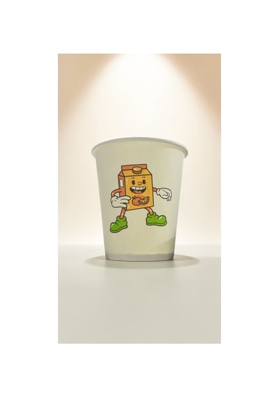 Süngerbob Doğumgünü Etkinlik Parti Temalı Tek Kullanımlık 7 Oz 50 Adet Karton Bardak 1