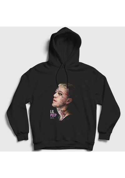 Presmono Unisex Reason Lil Peep Kapüşonlu Sweatshirt Siyah