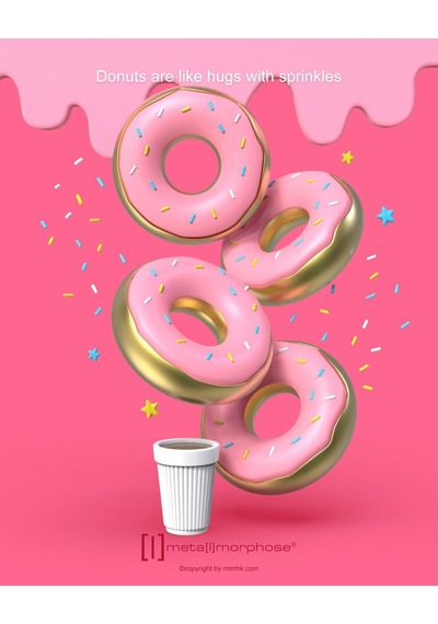Metalmorphose Donut Anahtarlık
