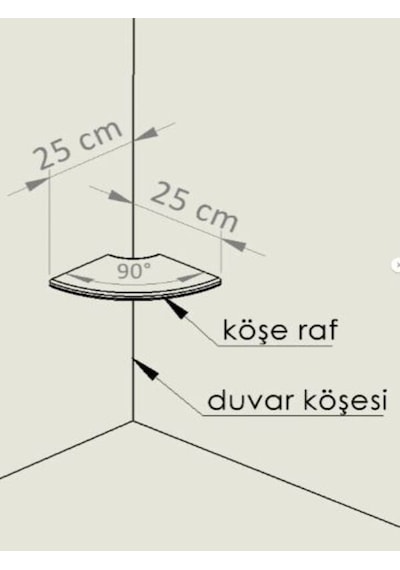Yuvarlak Köşe Raf, Rafın Kesik Köşesi, Ahşap Yüzer Açık Kahverengi Rustik Raflar, Duvar Düzenleyici 1