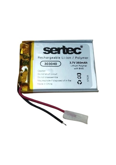 Tedar Sertec 303040 3.7v 350 Mah Li-polymer Pil Devreli/1.5a Najmaddin