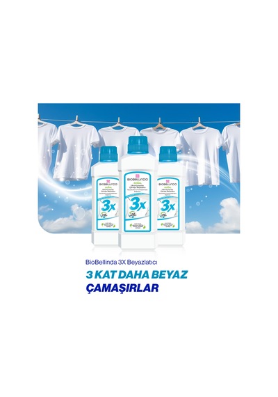 3x Ultra Konsantre Çamaşır Beyazlatıcı 750 Gr 3'lü Set Diğer