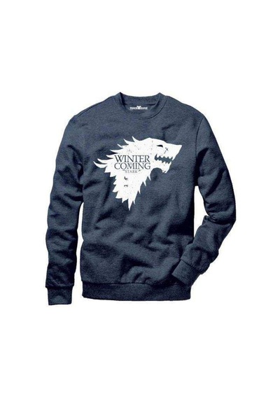 Tshirthane Game Of Thrones Stark Erkek Uzun Kollu Bisiklet Yaka
