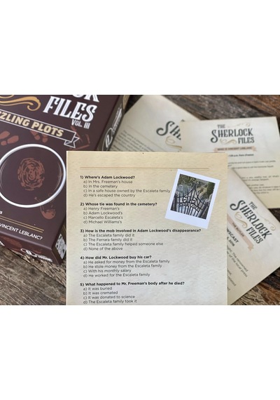 Indie Boards And Cards The Sherlock Files: Yapboz Plots, Kahverengi