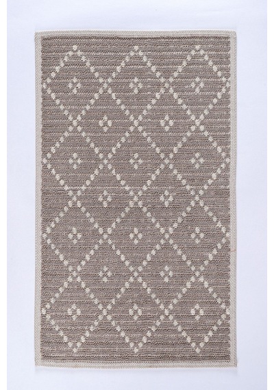 2 Li Bukle Banyo Takımı Banyo Tekstili/modern/doğal/sade/şık Kaymaz Taban -1069 Kahve