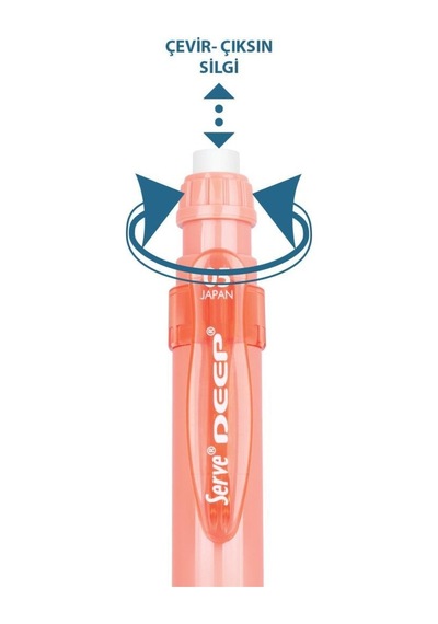 Serve Deep Mekanik Uçlu Kalem Toprak Tonları 0.5 Mm Mercan