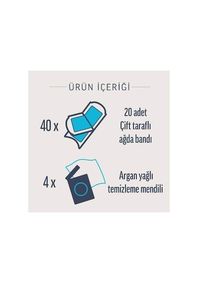 Veet Professional Ağda Bandı Hassas Ciltler İçin 40 Lı X 2 Adet PKT.VEET.001