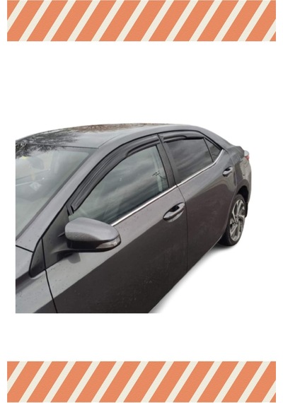Toyota Corolla 2013-2018 Modellerine Özel 4'lü Mügen Tip Cam Rüzgarlığı