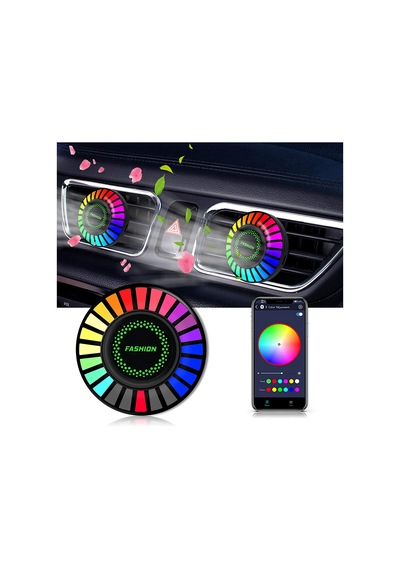 F2 Rgb Bluetoothlu Sese Duyarlı Ekolayzer Araç İçi Led
