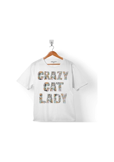 Crazy Cat Lady Çılgın Kedi Çocuk Tişört 001