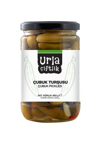 3 Adet Urla Çiftlik Çubuk Turşu 660 G