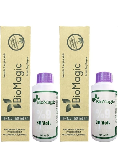 Biomagic Organik Amonyaksız Saç Boyası (Sarı - 9.00) 2 Adet