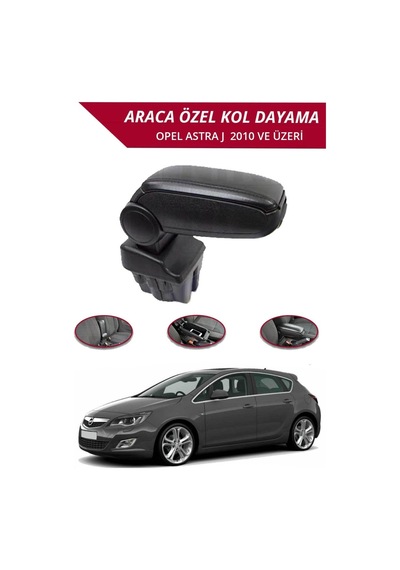Opel Astra J 2010 Araca Özel Kol Dayama Siyah Niken